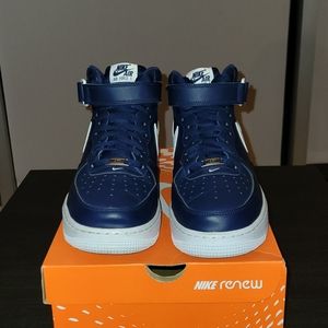 Nike Air Force 1, 11.5, Navy Blue